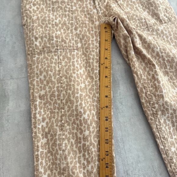 Anthropologie Pants Womens 27 The Wanderer Straight Ankle Utility Linen Blend - Picture 8 of 14